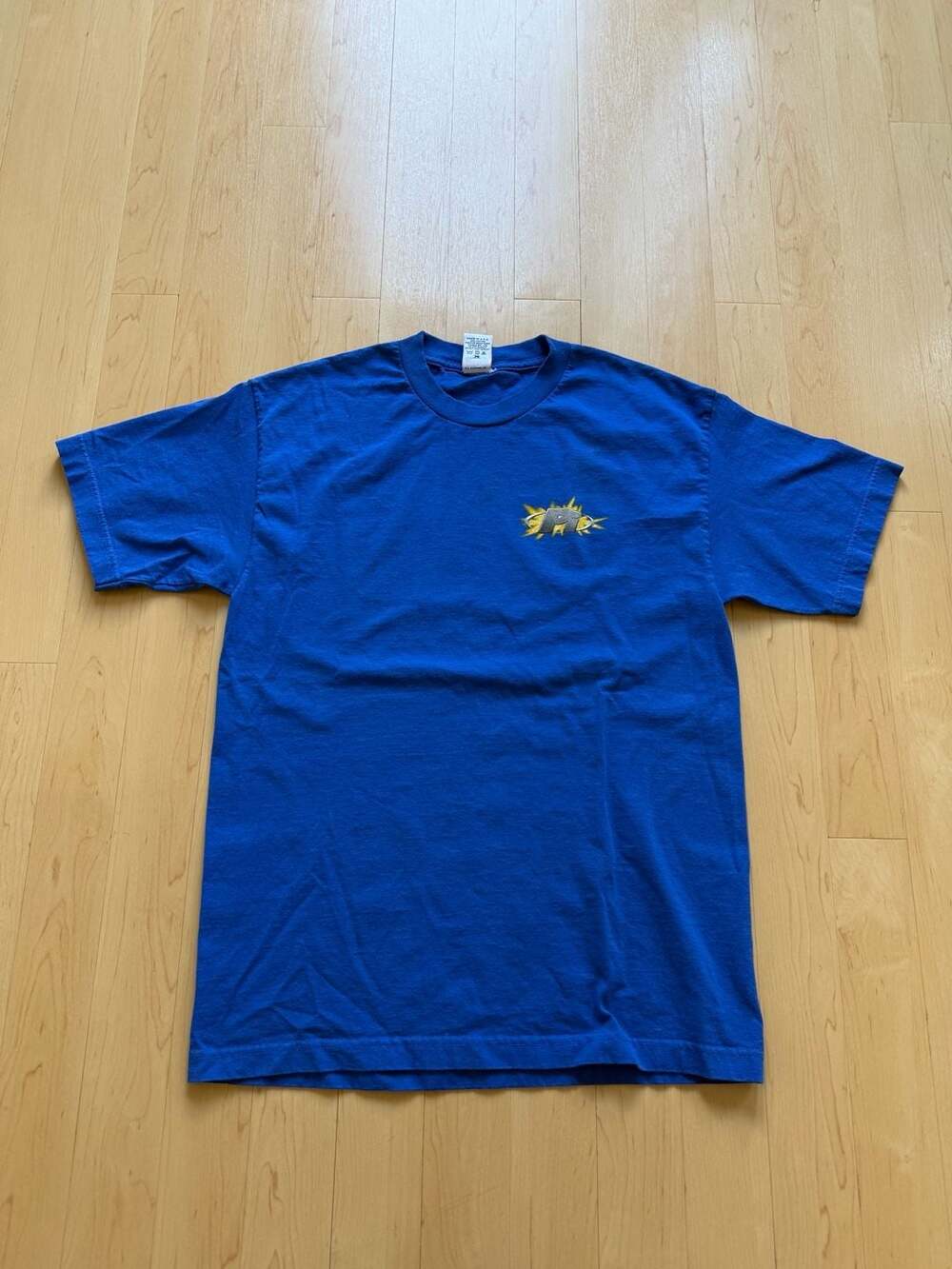 90s Public Image T-Shirt Size Large Blue Surfing Graphic